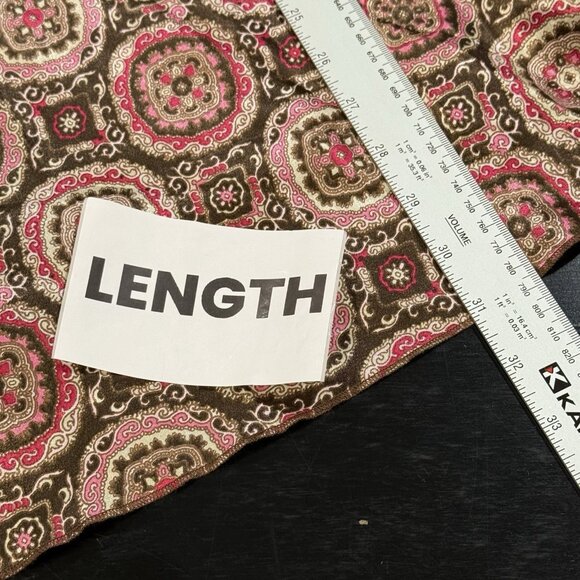 NWT VTG Y2K Self Esteem Babydoll Brown Pink Top Fairy Medallion Womens Size 1X - Picture 10 of 10